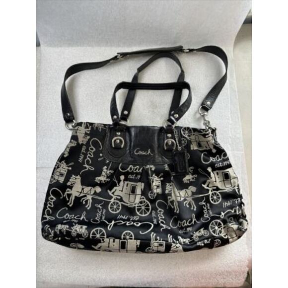 Coach Ashley Grace Horse & Carriage Anniversary satchel bag F15656 - Picture 3 of 11